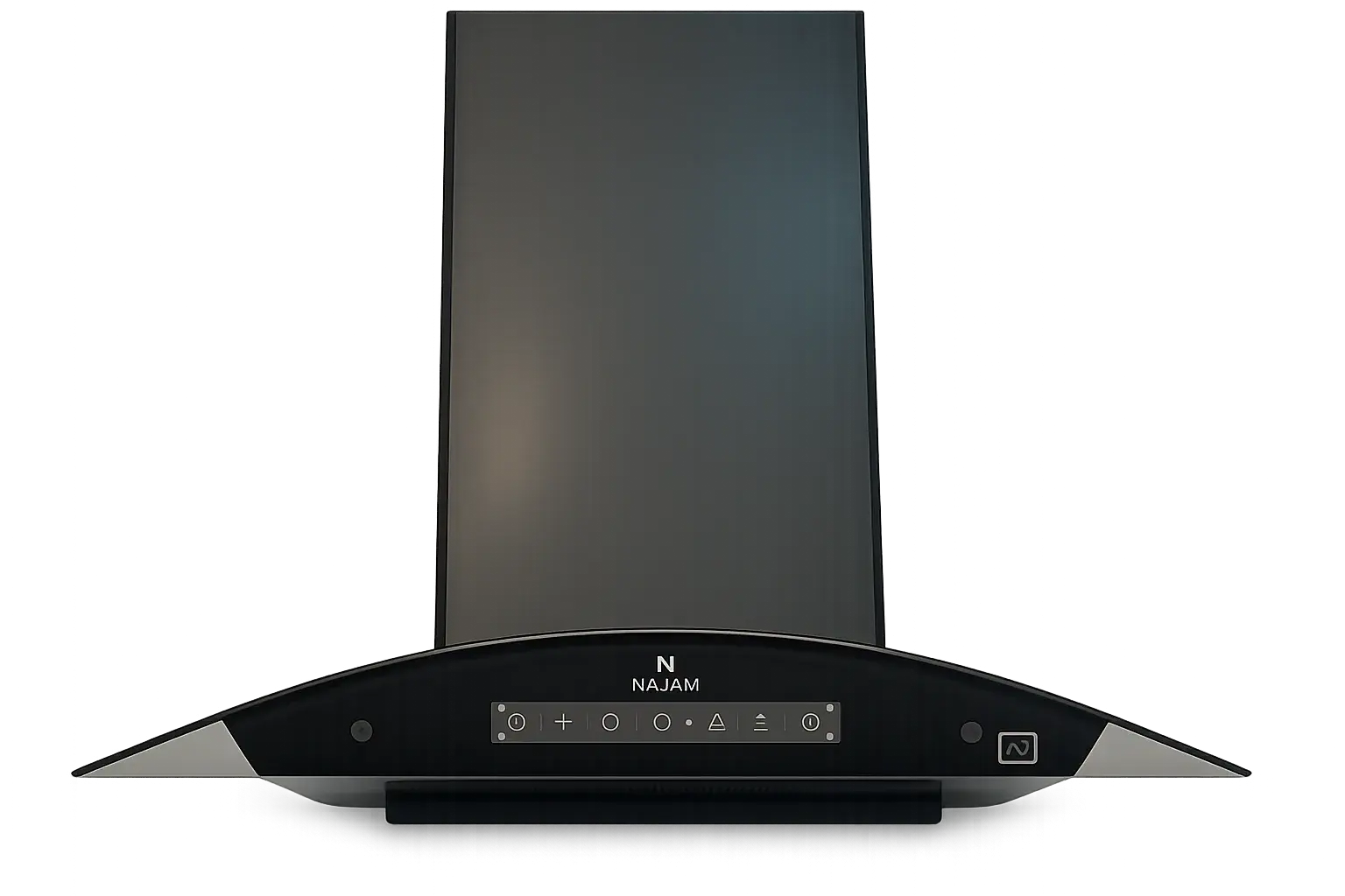 Aero series chimney, matte black — body and control panel